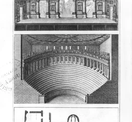 Il Teatro Olimpico a Vicenza, progettato da Andrea Palladio (1508-80)