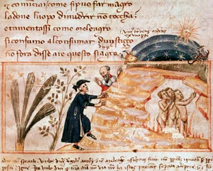 Le anime dei lussuriosi (canto 25 del Purgatorio, nella Divina Commedia) - Miniatura