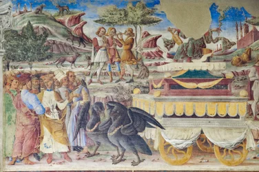 Trionfo di Mercurio, Sala dei Mesi, Parete Nord: "Giugno"
