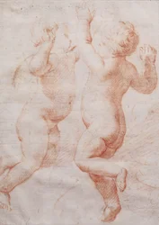 Due putti danzanti