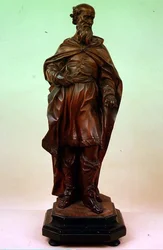 Statua veneziana di un santo barbuto