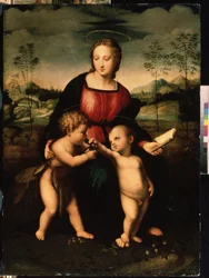 Vergine con bambino e San Giovanni Battista bambino