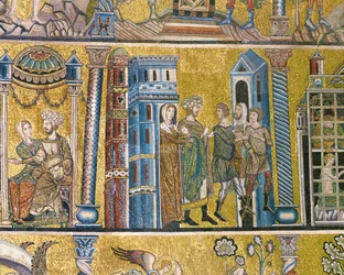 Giuseppe accusato da Potifar (mosaico)