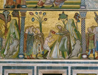 San Giovanni che battezza nel fiume Giordano (mosaico)