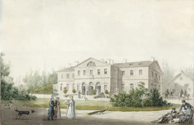La casa padronale Priyutino, 1830