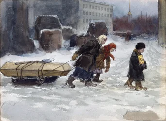 Funerale di un operaio che non era comunista di Vladimirov, Ivan Alexeyevich (1869-1947)