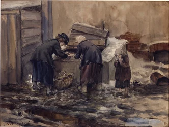 Anni di fame a Pietrogrado di Vladimirov, Ivan Alexeyevich (1869-1947)