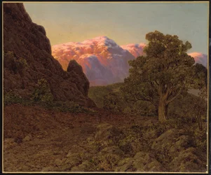 Alba sulla montagna