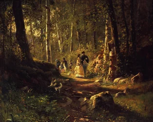 Passeggiata in una foresta
