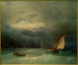 I.K. Aivazovsky, Mare in tempesta