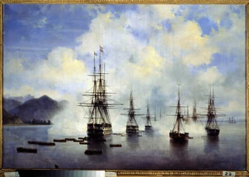 Lo sbarco del generale Nikolai Nikolaievitch Raievski a Subashi (Ucraina), luglio 1839. Episodio della conquista del Caucaso