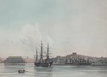 Nuove caserme marine e porto interno di Sebastopoli, 1850