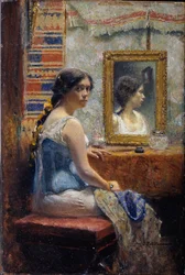 Signora allo specchio