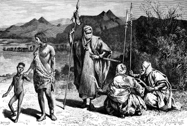 Un gruppo di Tibbus, Nord Africa, 1895