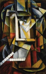 Composizione cubista astratta