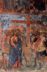 Affresco nella Cattedrale della Nostra Signora del Segno, Novgorod, primi XVIII secolo
