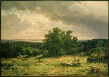 I.I. Schischkin, Vista dei dintorni di Düsseldorf