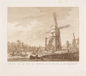 Vista del ponte a Leerdam e Heukelum in lontananza