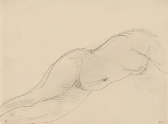Modella femminile, sdraiata