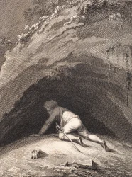 Il battuto Niels Klim si nasconde nella caverna