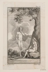 Illustrazione per "Adamo ed Eva" di Johannes Ewald IV