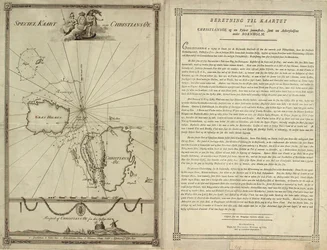 Mappa di Christiansø con testo