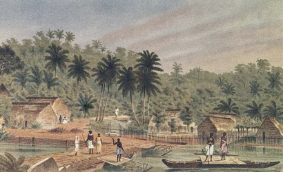 Villaggio di Ngaloa, Kandan, Fiji, da At Anchor di J.J. Wild