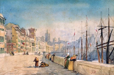 Il porto di Genova, 1878