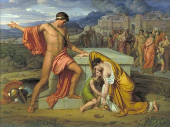 Pirro e Andromaca alla tomba di Ettore