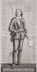 Oliver Cromwell (1599-1658) da 