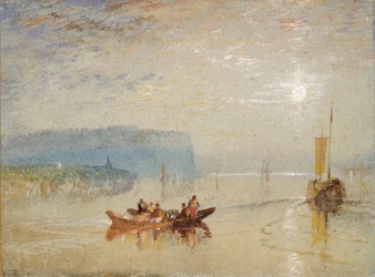 Scena sulla Loira, vicino ai Coteaux de Mauves, c1830