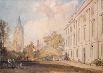 Veduta della cattedrale di Christ Church e parte del Corpus Christi College