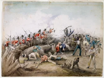 Rivolta della Eureka Stockade, Ballarat, Australia, 1854