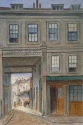 Veduta di New Inn, Old Bailey, City of London