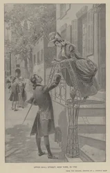Upper Wall Street, New York, nel 1783