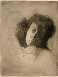 Studio di una testa di donna