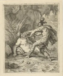 Peleo cattura Teti (Scène della vita di Achille)