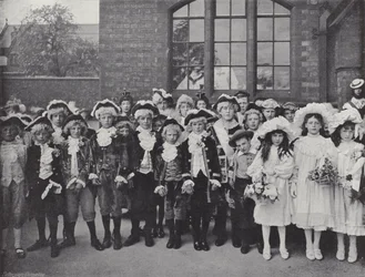 Festival del giorno di maggio di Knutsford, i bambini