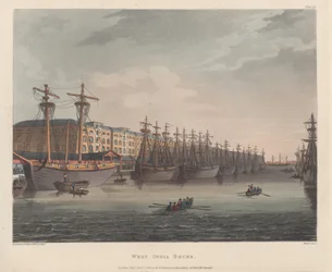 West India Docks, 1 gennaio 1810