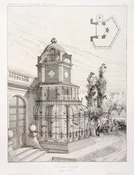 Voliera per uccelli canori, da un volume di disegni di vari architetti, pub. Morel & Cie, Parigi, c.1880
