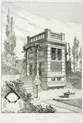 Sala da bagno, da un volume di disegni di vari architetti, pub. Morel & Cie, Parigi, c.1880