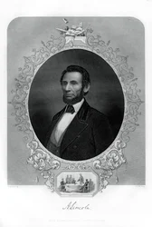 Presidente Abraham Lincoln, politico americano, 1862-1867