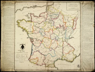 Un nuovo passatempo geografico che mostra un tour completo attraverso la Francia rispettosamente dedicato con permesso alla Onorevole Lady Georgiana Cavendish