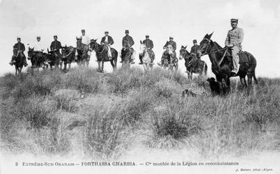 Cavalleria della Legione Straniera Francese, Forthassa Gharbia, Algeria, c1905