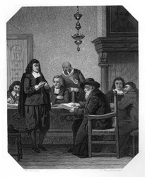 Benedict Spinoza, filosofo olandese del XVII secolo, c1870