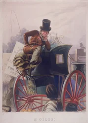 Cocchiere di cab, Londra, 1854