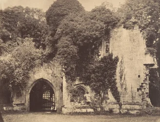Vecchio portale, castello di Raglan, Monmouthshire