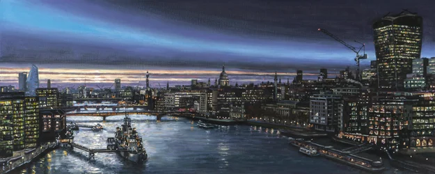 La piscina di Londra, 2000 (pittura a olio)