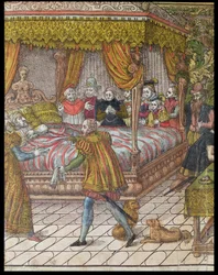 La morte di Enrico II (1519-59) 10 luglio 1559 (dettaglio)