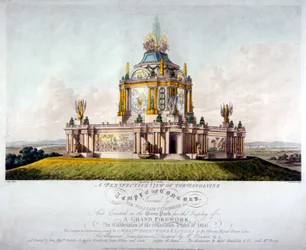 Tempio della Concordia, Green Park, Westminster, Londra, 1814